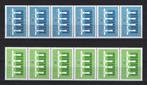 ROLZEGELS 1307R – 1308R IN 6 STRIP POSTFRIS, Postzegels en Munten, Postzegels | Nederland, Ophalen of Verzenden, Postfris