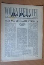 De Post. Volksherstel. Voorlichtingsblad 2e jaargang no. 15, Boeken, Tijdschriften en Kranten, Ophalen of Verzenden, Zo goed als nieuw