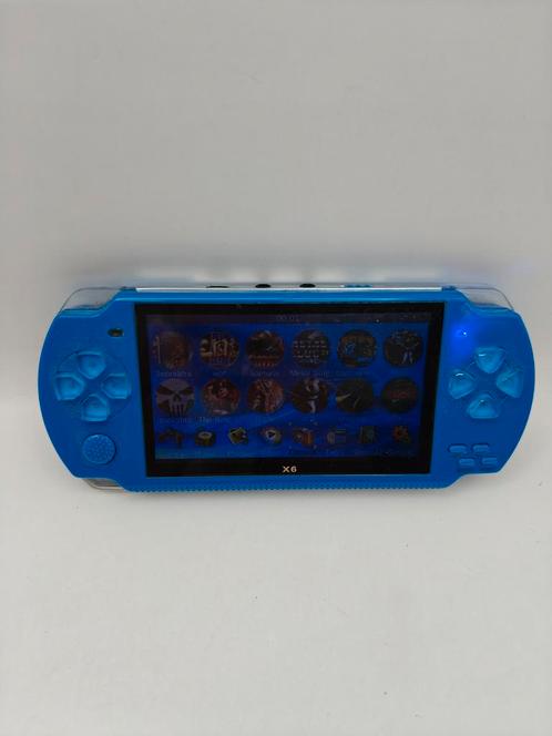 Blauwe X6 Draagbare Game Console PSP Look a like, Spelcomputers en Games, Games | Overige, Gebruikt, Racen en Vliegen, 1 speler