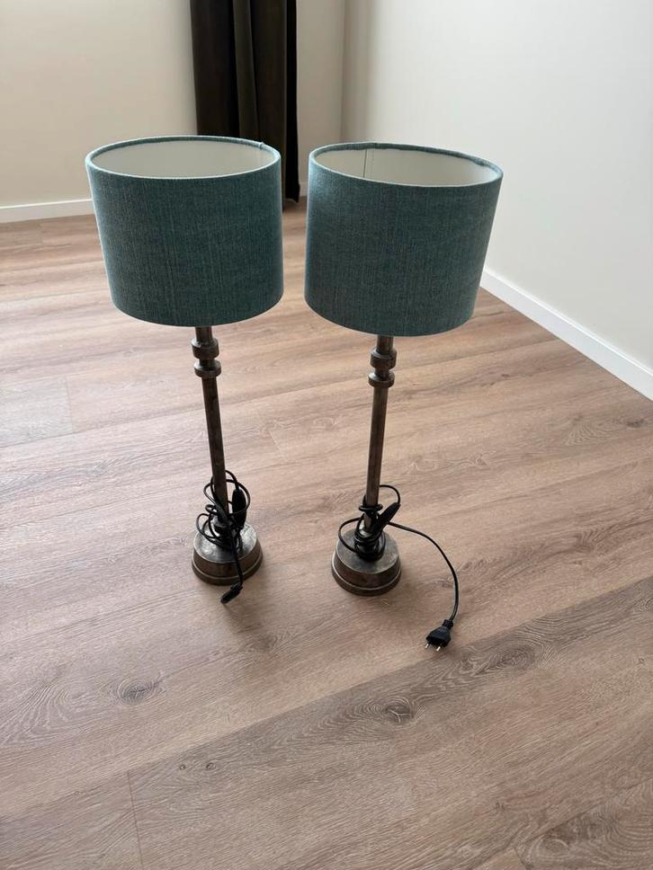 Mooie Staande Lamp, Huis en Inrichting, Lampen | Tafellampen, Gebruikt, 50 tot 75 cm, Metaal, Ophalen