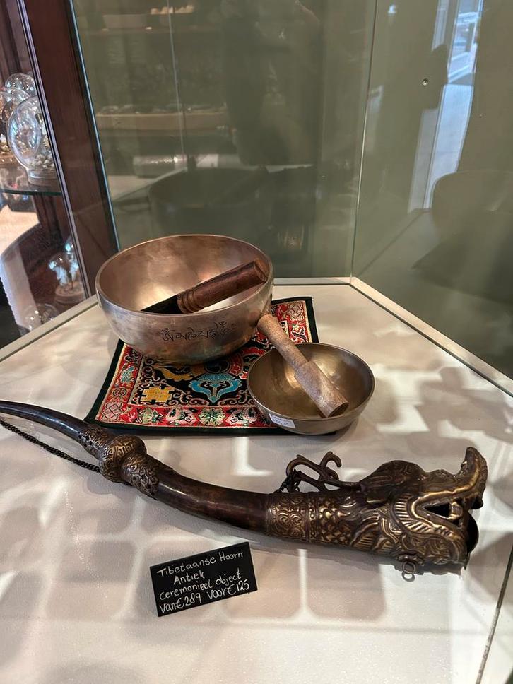 Antieke Tibetaanse Hoorn, Antiek en Kunst, Antiek | Overige Antiek, Ophalen of Verzenden