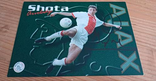 Shota Arveladze handtekening gesigneerde spelerskaart, Verzamelen, Sportartikelen en Voetbal, Zo goed als nieuw, Spelerskaart