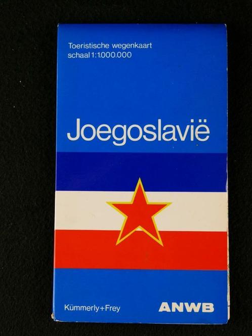 Joegoslavië wegenkaart, ca. 1990, Boeken, Atlassen en Landkaarten, Zo goed als nieuw, Landkaart, Europa Overig, 1800 tot 2000