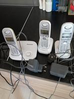 Panasonic Draadloze Telefoon - 3 Handsets, Ophalen of Verzenden, Gebruikt, 2 handsets