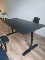 Zwart bureau / eettafel, 80  160, Ophalen, Gebruikt