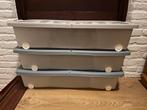 3 Opbergboxen voor onder bed, Ophalen, Kunststof, Gebruikt, 50 tot 100 cm
