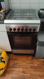 Gasfornuis/oven elektrisch, Zo goed als nieuw, Gas, Vrijstaand, 85 tot 90 cm