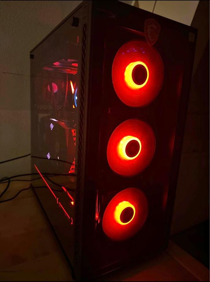 Gaming pc, Computers en Software, Desktop Pc's, Zo goed als nieuw, Met videokaart, Met monitor, Gaming, Virtual Reality, Ophalen