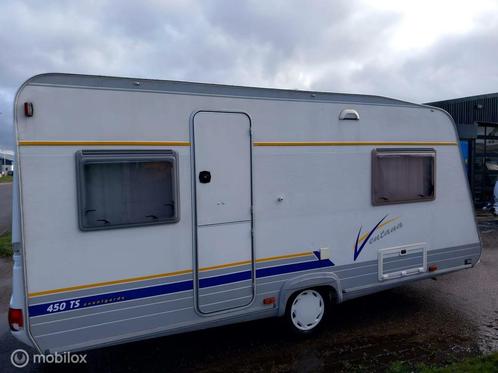 Buerstner 450 met voortent!, Caravans en Kamperen, Caravans, Bedrijf, tot en met 4, 750 - 1000 kg, Bürstner, 6 tot 7 meter