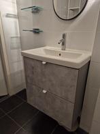 Wastafel IKEA met grijze kastdeuren | Tvällen, Huis en Inrichting, Badkamer | Badkamermeubels, Ophalen, Gebruikt, 50 tot 100 cm