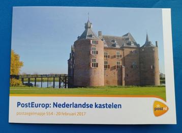 Postzegelmapje 554 - PostEurop: Nederlandse Kastelen 2017 beschikbaar voor biedingen