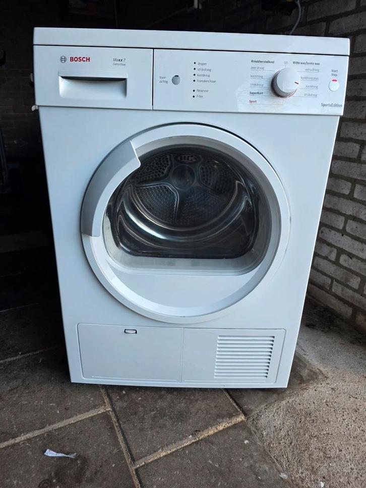 Bosch Maxx 7 condensdroger Sports Edition, Witgoed en Apparatuur, Wasdrogers, Zo goed als nieuw, Condens, Voorlader, 8 tot 10 kg