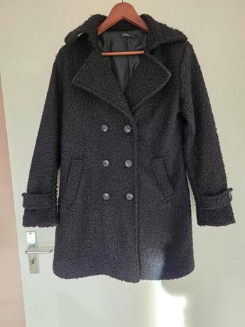 Leuke zwarte teddy jas mt L beschikbaar voor biedingen