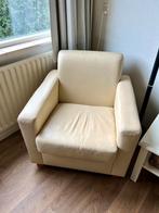 Comfortabele fauteuil stoel, kleur off white., Huis en Inrichting, Ophalen, Kunststof, Gebruikt, Wit