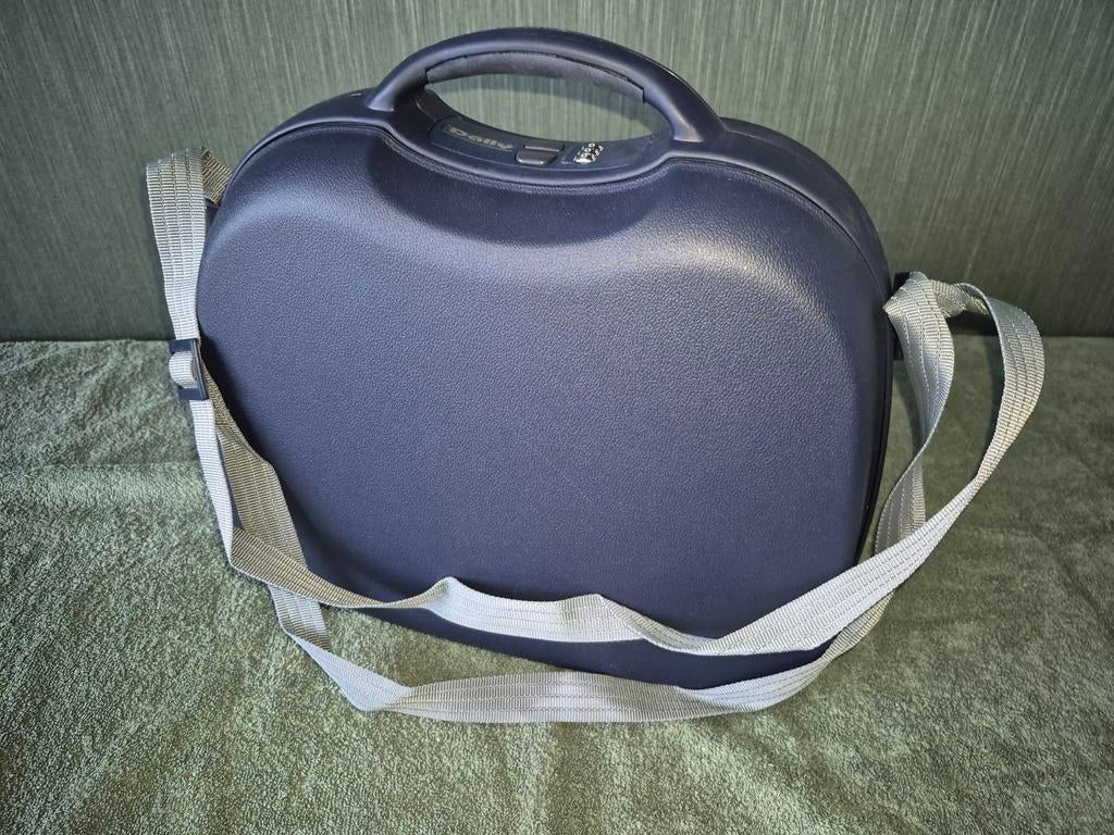 Hardcase make-up koffer - Donkerblauw, Blauw, Met slot, Nieuw, Ophalen of Verzenden