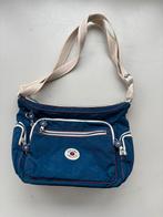 (E) Kipling schoudertas blauw – meerdere vakken, tasje, Verzenden, Zo goed als nieuw, Blauw, Kipling