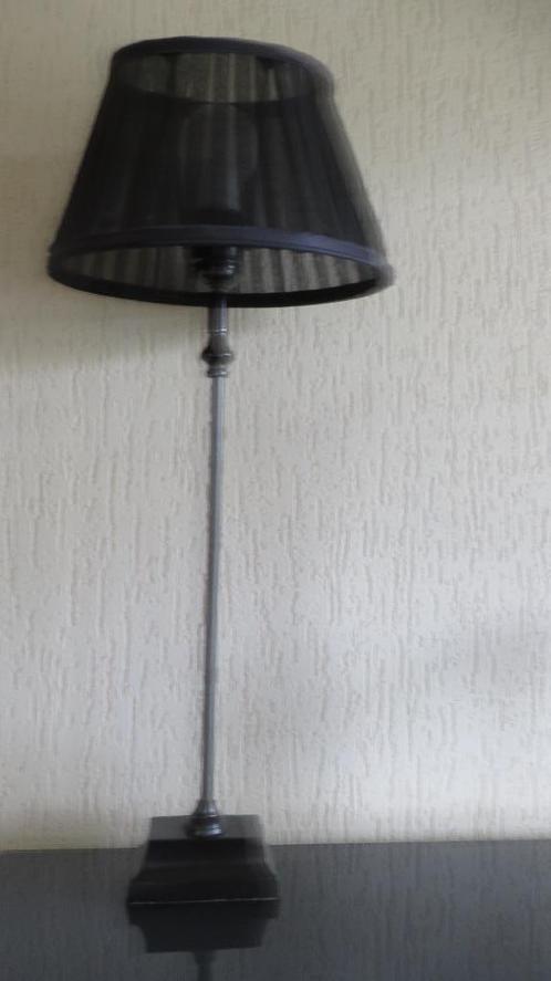 2 smalle schemerlampen tafellampen zwart, Huis en Inrichting, Lampen | Tafellampen, Zo goed als nieuw, 50 tot 75 cm, Ophalen