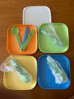 Tupperware Picknick Set - Bordjes en Bestek, Kunststof, Nieuw, Ophalen of Verzenden, Vaatwasserbestendig