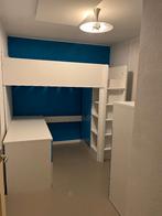 IKEA hoogslaper met bureau en kast + extra ladekast, Ophalen, Gebruikt, Hoogslaper