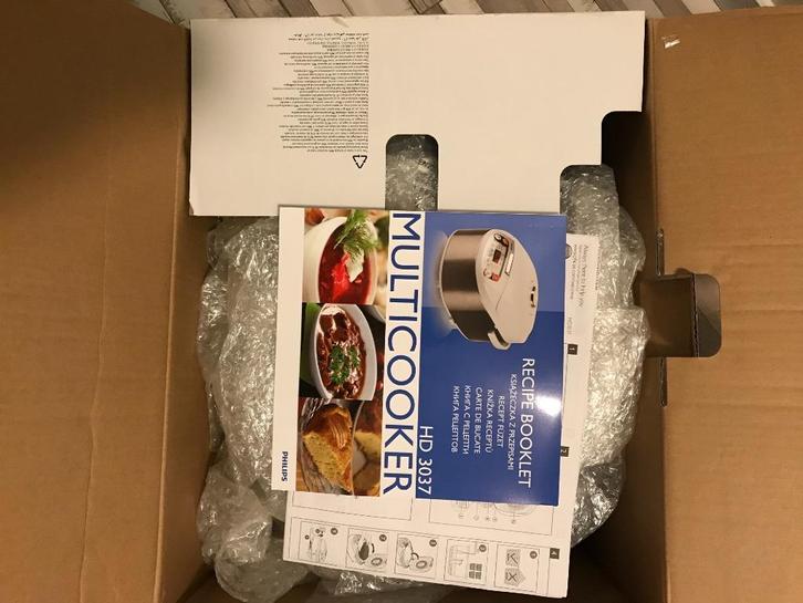Multicooker Philips HD3037, Witgoed en Apparatuur, Frituurpannen, Nieuw, 4 liter of meer, Ophalen