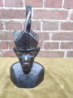 Indisch houten beeld van Javaanse man., Antiek en Kunst, Verzenden