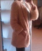 Faux fur fluffy teddy jas vest cardigan, Kleding | Dames, Ophalen of Verzenden, Nieuw, Beige