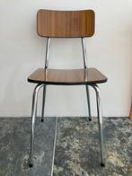 Mooie vintage Brabantia keuken stoel bruin, Huis en Inrichting, Stoelen, Gebruikt, Vintage, Bruin, Metaal