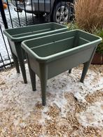 2x Elho GREEN BASICS KWEEKTAFEL XXL 75CM BLAD GROEN, Ophalen, Gebruikt, Kweekbak