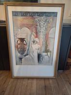 Poster in lijst 67 x 100 cm, Ophalen, Gebruikt