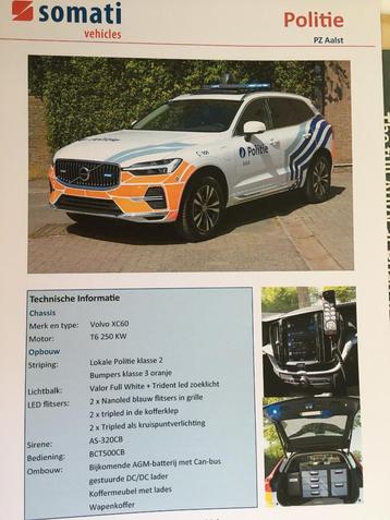 Volvo XC60 Politie brochure/folder/sheet 2022 België   beschikbaar voor biedingen