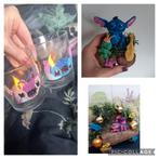 Stitch cheshire cat waxine en beeldjes, Zo goed als nieuw, Beeldje of Figuurtje, Ophalen