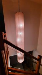 Lange hanglamp, 187 cm hoog/doorsnede 30 cm, 6 lampjes, Huis en Inrichting, Lampen | Hanglampen, Ophalen, Stof, Zo goed als nieuw
