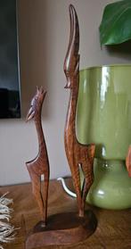 Vintage teak hertjes, Ophalen of Verzenden, Huis en Inrichting