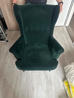 Groene fauteuil IKEA, Huis en Inrichting, Gebruikt, 75 tot 100 cm, Ophalen