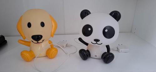 Kinderlampen - Panda & Hond - Touch, Huis en Inrichting, Lampen | Vloerlampen, Zo goed als nieuw, Minder dan 100 cm, Kunststof