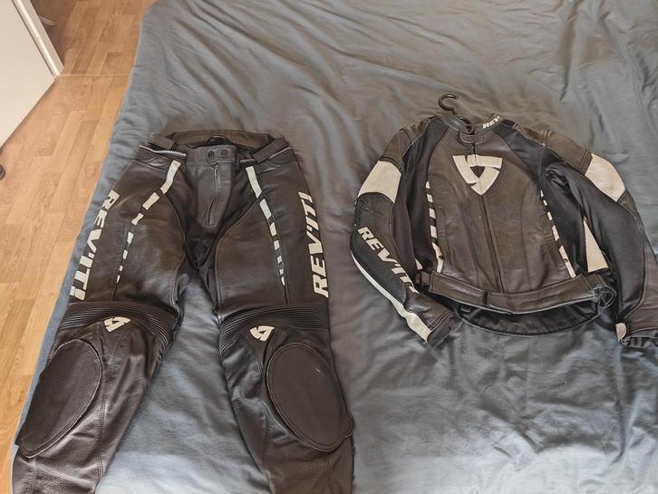 Rev'it Leren Motorkleding Set Dames - Maat 42, Motoren, Kleding | Motorkleding, Combipak, Dames, Tweedehands, Ophalen