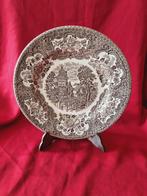 Vintage Staffordshire ontbijtborden, 11 stuks, Gebruikt, Ophalen of Verzenden, Bord(en), Overige stijlen