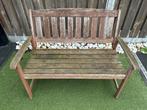 Mooie houten tuinbank, Ophalen, Zo goed als nieuw, Wicker