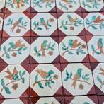 72 stuks Decoratieve tegels 12.8x12.8 met afbeelding vogels