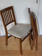 Stakmore opvouwbare vruchthouten eetkamerstoelen, Huis en Inrichting, Stoelen, Ophalen, Hout, Twee, Bruin