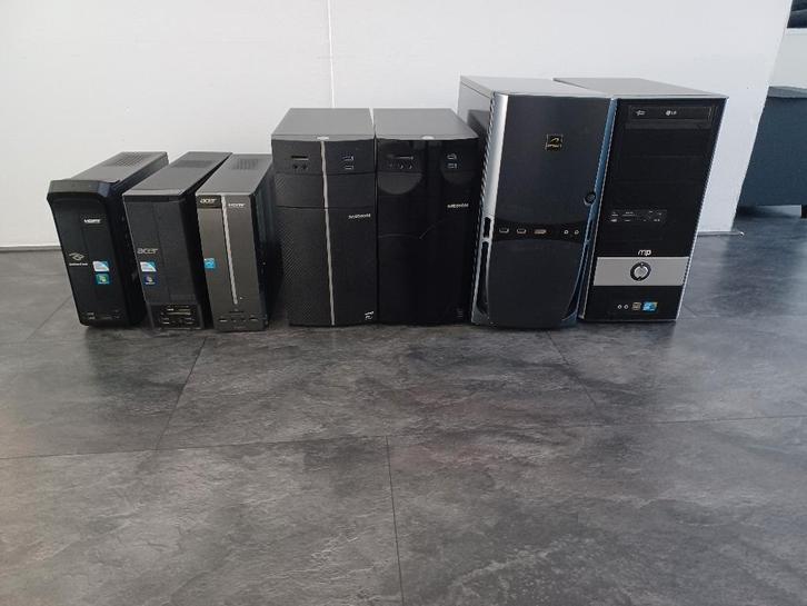 TE KOOP Desktop Pc's 7 stuk, Computers en Software, Desktop Pc's, Gebruikt, 2 tot 3 Ghz, 8 GB, Ophalen