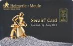 Goudbaar 1 gram Heimerle en Meule Secain card