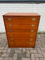 Vintage Deense ladekast teak, Ophalen, 50 tot 100 cm, Zo goed als nieuw, Minder dan 100 cm