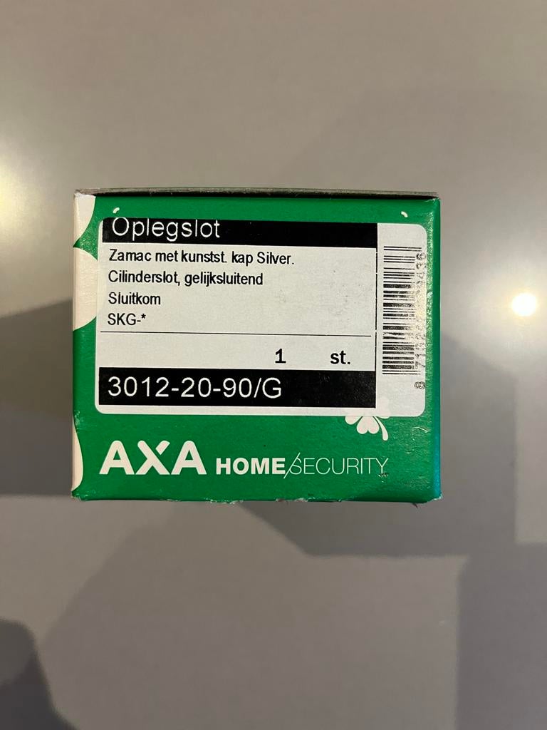 Axa oplegslot zilver -  13 totaal - per stuk, Ophalen of Verzenden, Nieuw, Overige materialen, Slot