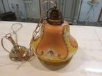 Oude hanglamp van glas, Ophalen of Verzenden