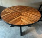 Ronde industriele eettafel Venice 140cm, Huis en Inrichting, Tafels | Eettafels, Ophalen, 100 tot 150 cm, Zo goed als nieuw, Vijf personen of meer