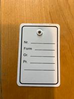 Kleding Etiket label  50x75mm prijskaartje, Ophalen of Verzenden, Nieuw, Overige typen