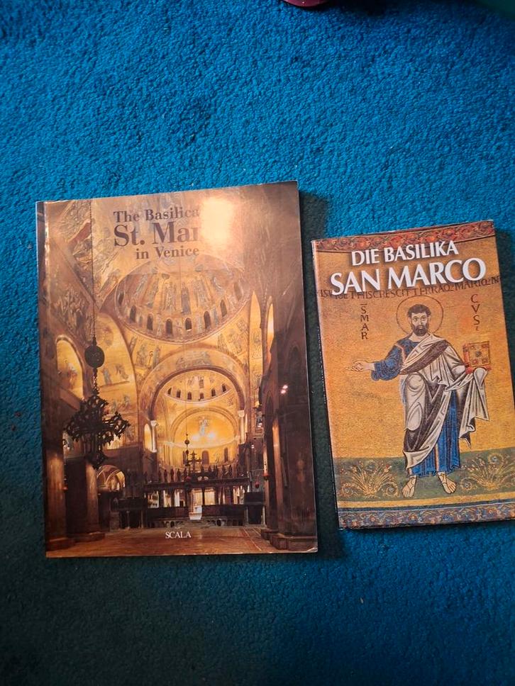 Boeken over de Basiliek van San Marco in Venetië, Boeken, Kunst en Cultuur | Architectuur, Gelezen, Architectuur algemeen, Ophalen of Verzenden