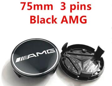 AMG Naafdoppen Zwart en Zilver€5,- P.st.Mercedes€3,50P.st. ! beschikbaar voor biedingen