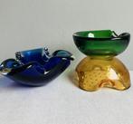 Murano glas vintage asbakken vide poche Poli? Toso? Seguso?, Antiek en Kunst, Antiek | Glas en Kristal, Ophalen of Verzenden